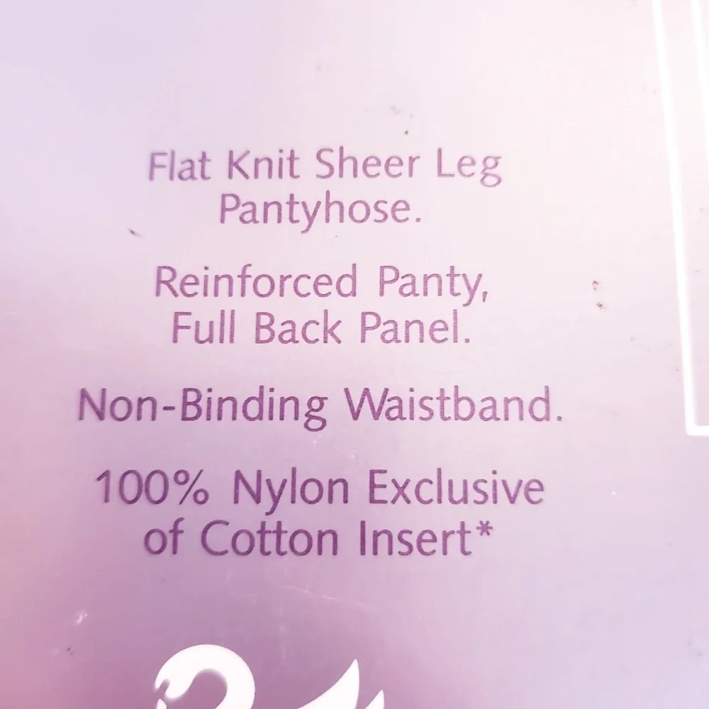 Gloria Vanderbilt Daysheer Sandalfoot Pantyhose Off White Size C NIP